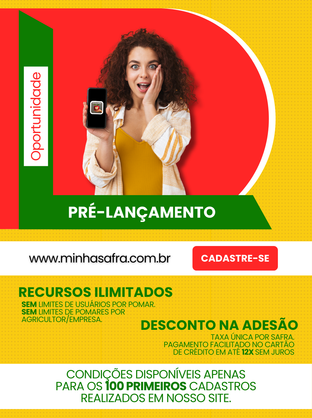 banner lançamento celular geométrico em roxo e amarelo (story)